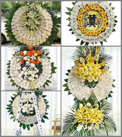山西长治襄垣县上马乡燕家沟村花圈速递